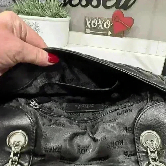 MICHAEL KORS Michael Kors Black Quilted Leather Large Sloan Shoulder Bag - Picture 3 of 4